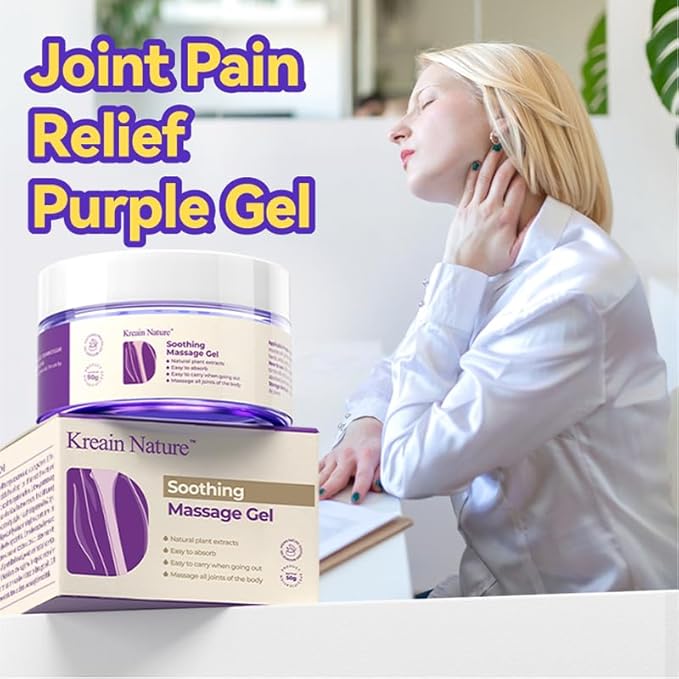 KREAIN Joint Pain Gel Purple Gel - Soothing Pain Massage Gel 100ml