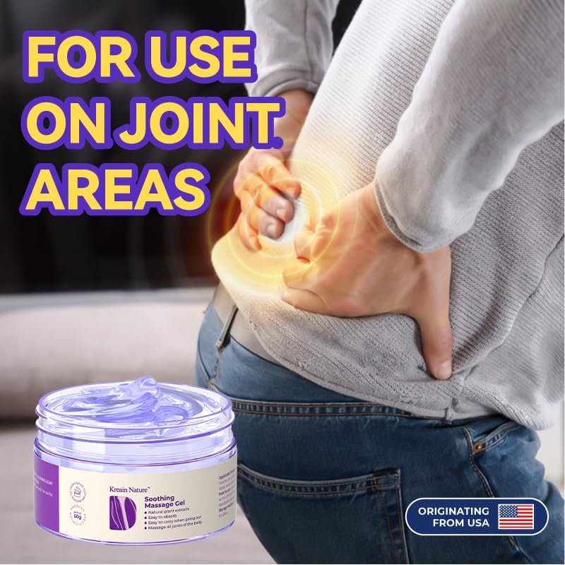 KREAIN Joint Pain Gel Purple Gel - Soothing Pain Massage Gel 100ml
