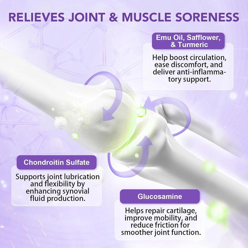 KREAIN Joint Pain Gel Purple Gel - Soothing Pain Massage Gel 100ml