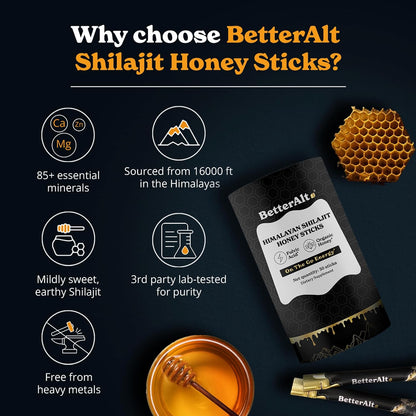 Barras de Shilajit del Himalaya BetterAlt™