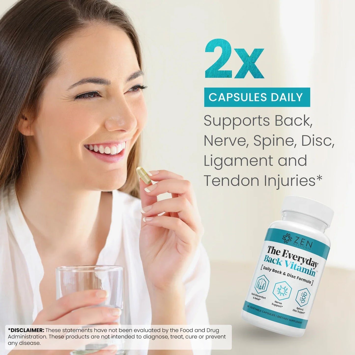 The Everyday Back Vitamin™ | 20-in-1 Formula with patented Curcugen® 39x more Turmeric