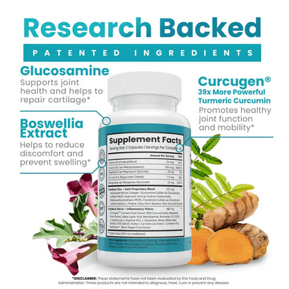 The Everyday Back Vitamin™ | 20-in-1 Formula with patented Curcugen® 39x more Turmeric