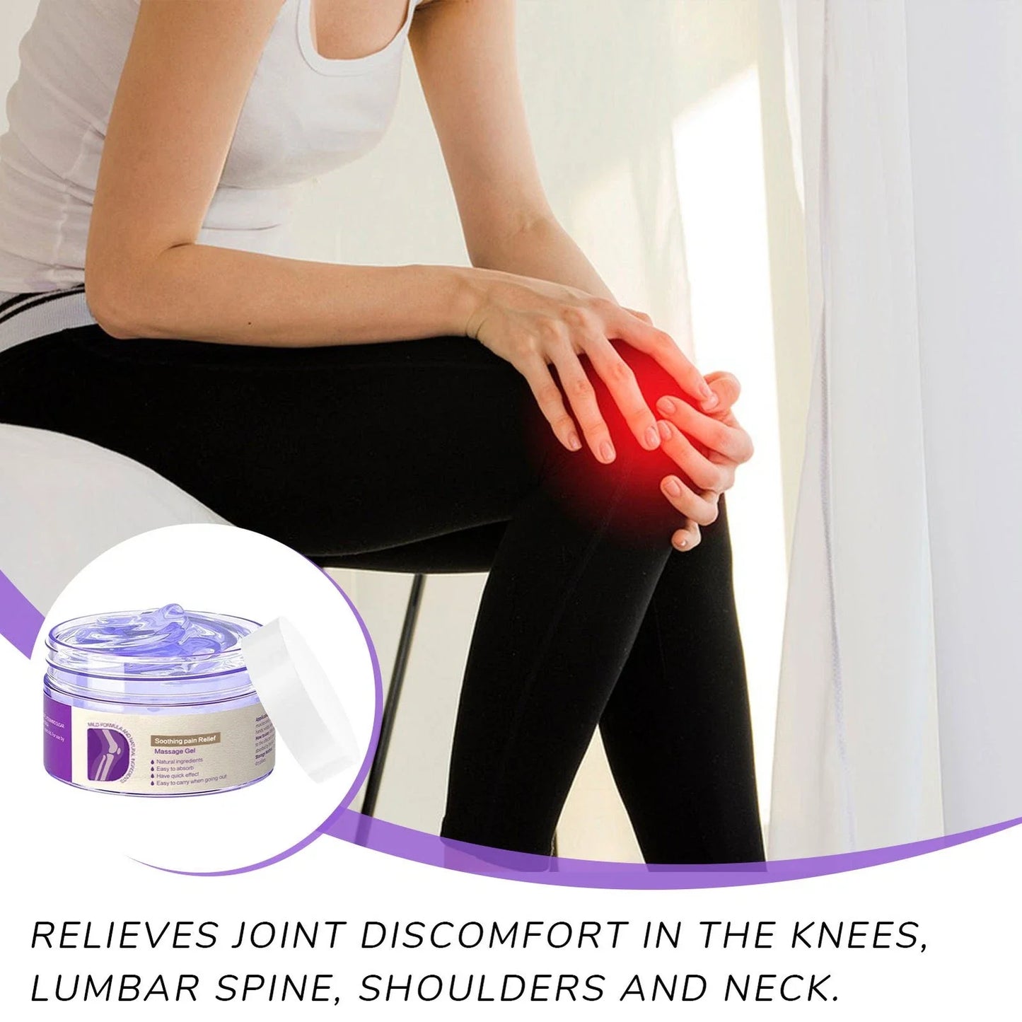 KREAIN Joint Pain Gel Purple Gel - Soothing Pain Massage Gel 100ml