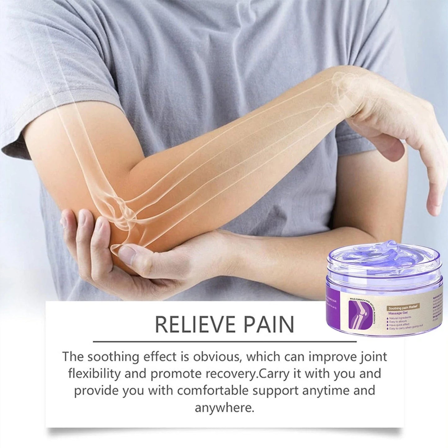 KREAIN Joint Pain Gel Purple Gel - Soothing Pain Massage Gel 100ml